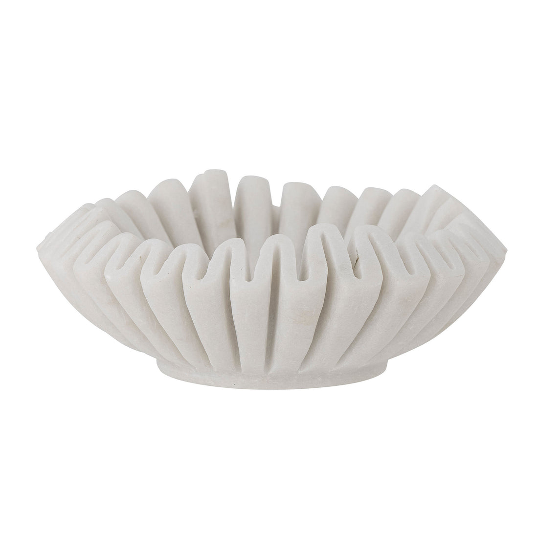 Bloomingville Harmonia bowl, white, marble