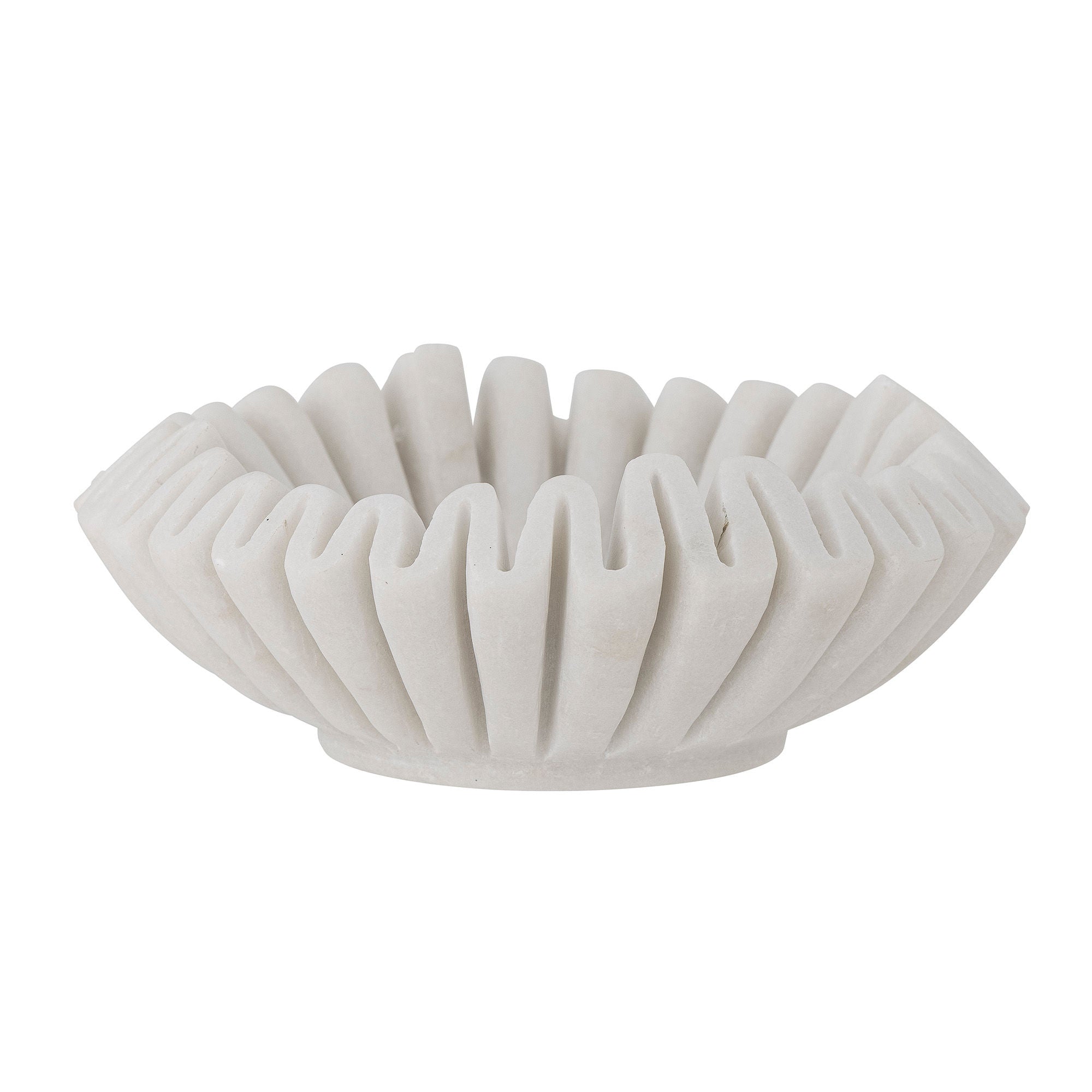 Bloomingville Harmonia bowl, white, marble