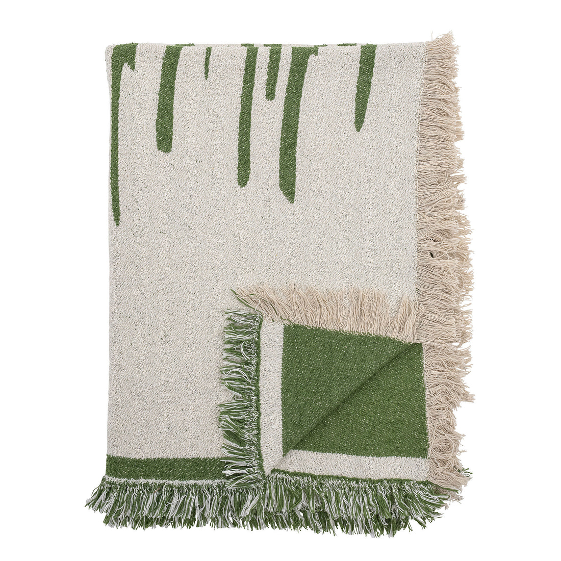 Bloomingville Haxby Plaid, Green, Recycled Cotton
