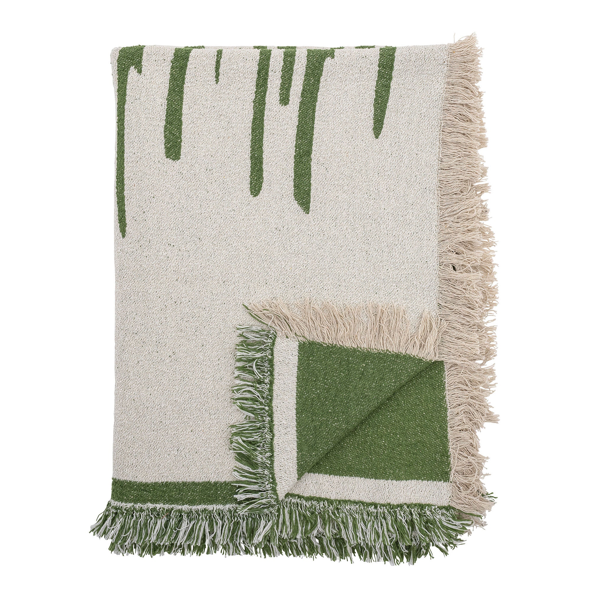 Bloomingville Haxby Plaid, Green, Recycled Cotton