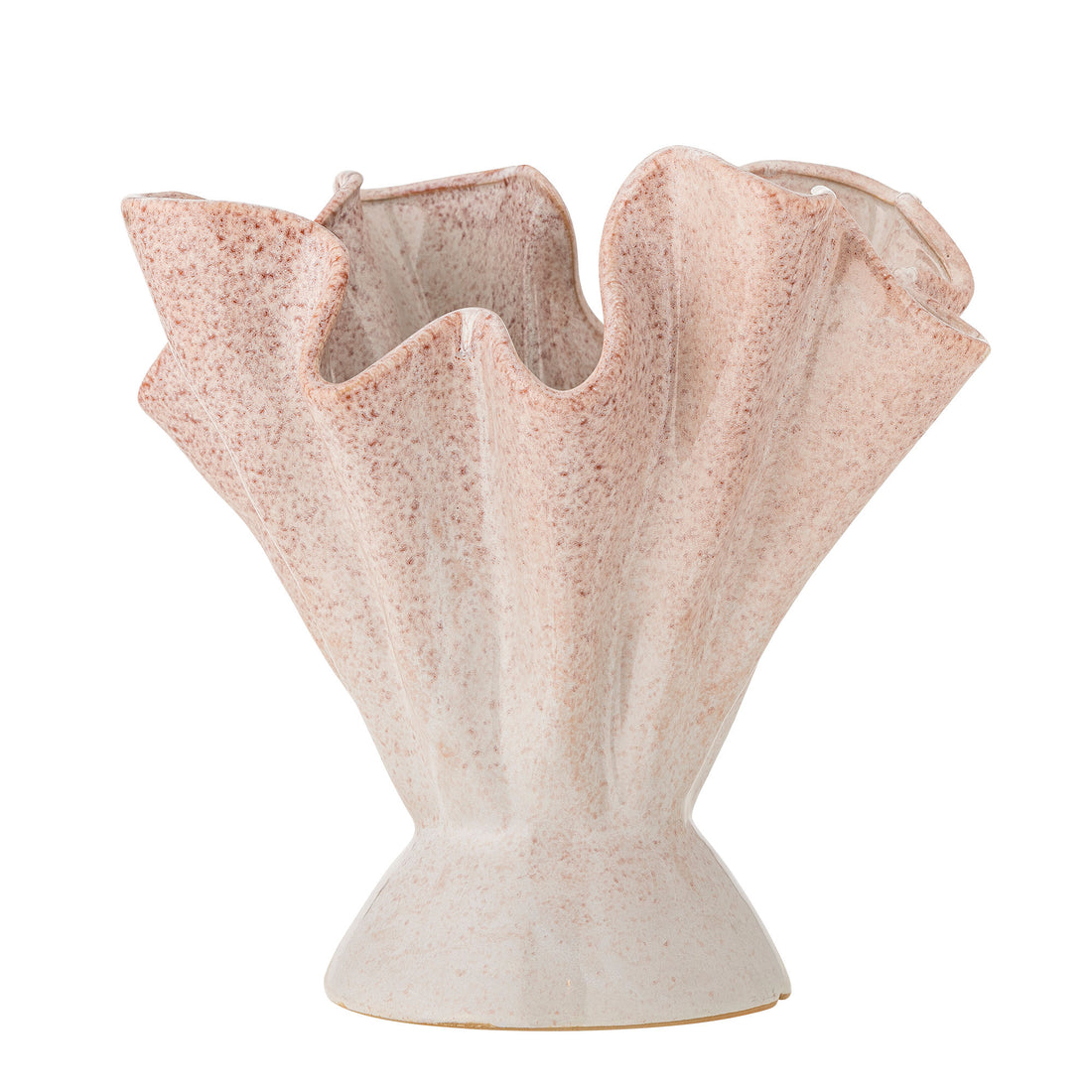 Bloomingville Plier Vase, Rosa, Stoneware
