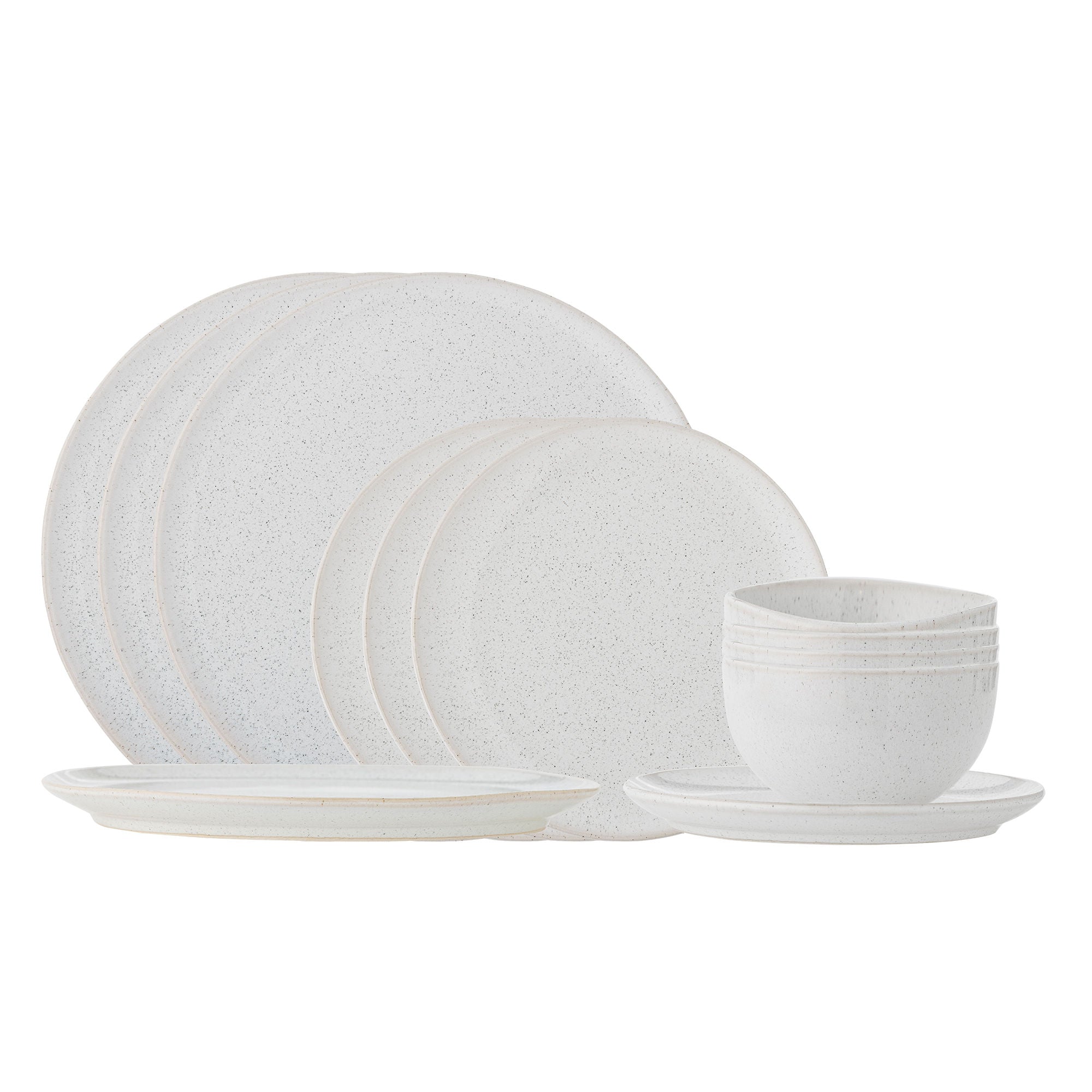 Bloomingville Addison Table Service Set, White, Stoneware