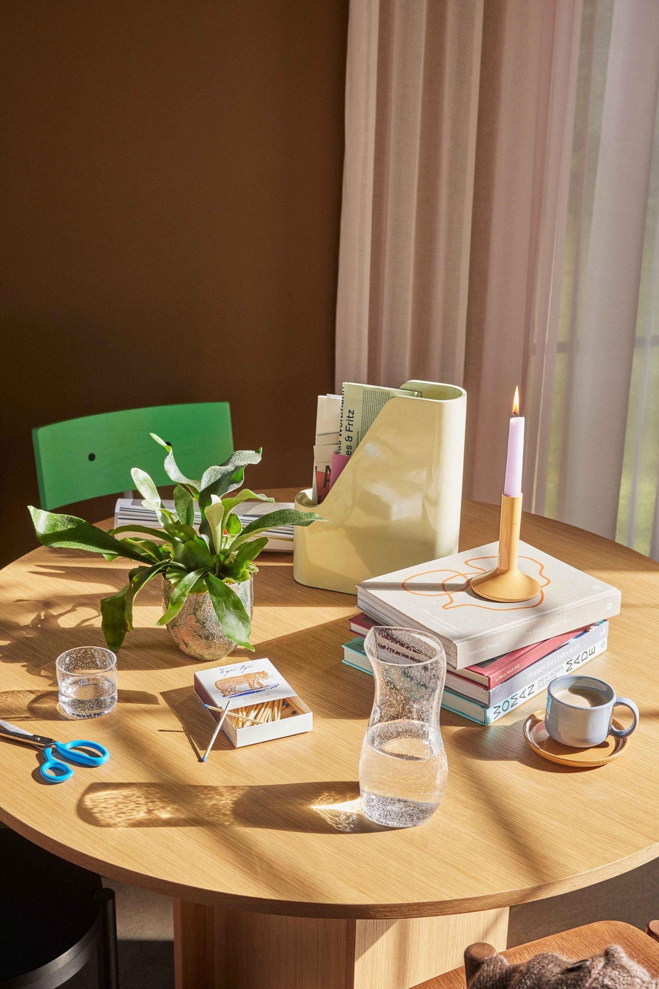 Hübsch Normu Potte Brown/Green (set of 2)