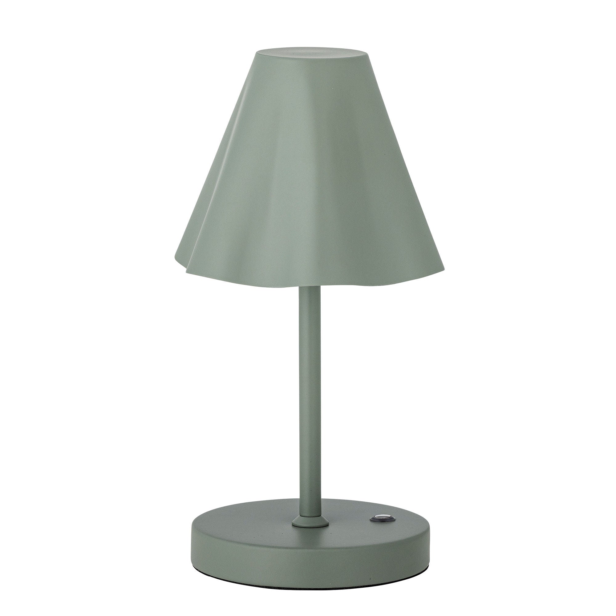 Bloomingville lianna portable lamp, rechargeable, green, metal