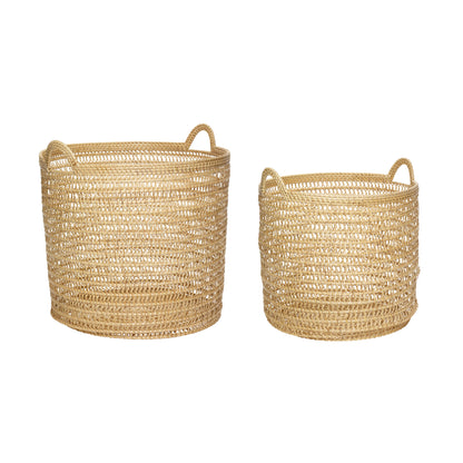 Weave curve nature (set of 2) - Ø32XH36, Ø41XH42CM