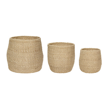 Black Curve Nature (set of 3) - Ø19xH23, Ø25XH28, Ø29XH32CM