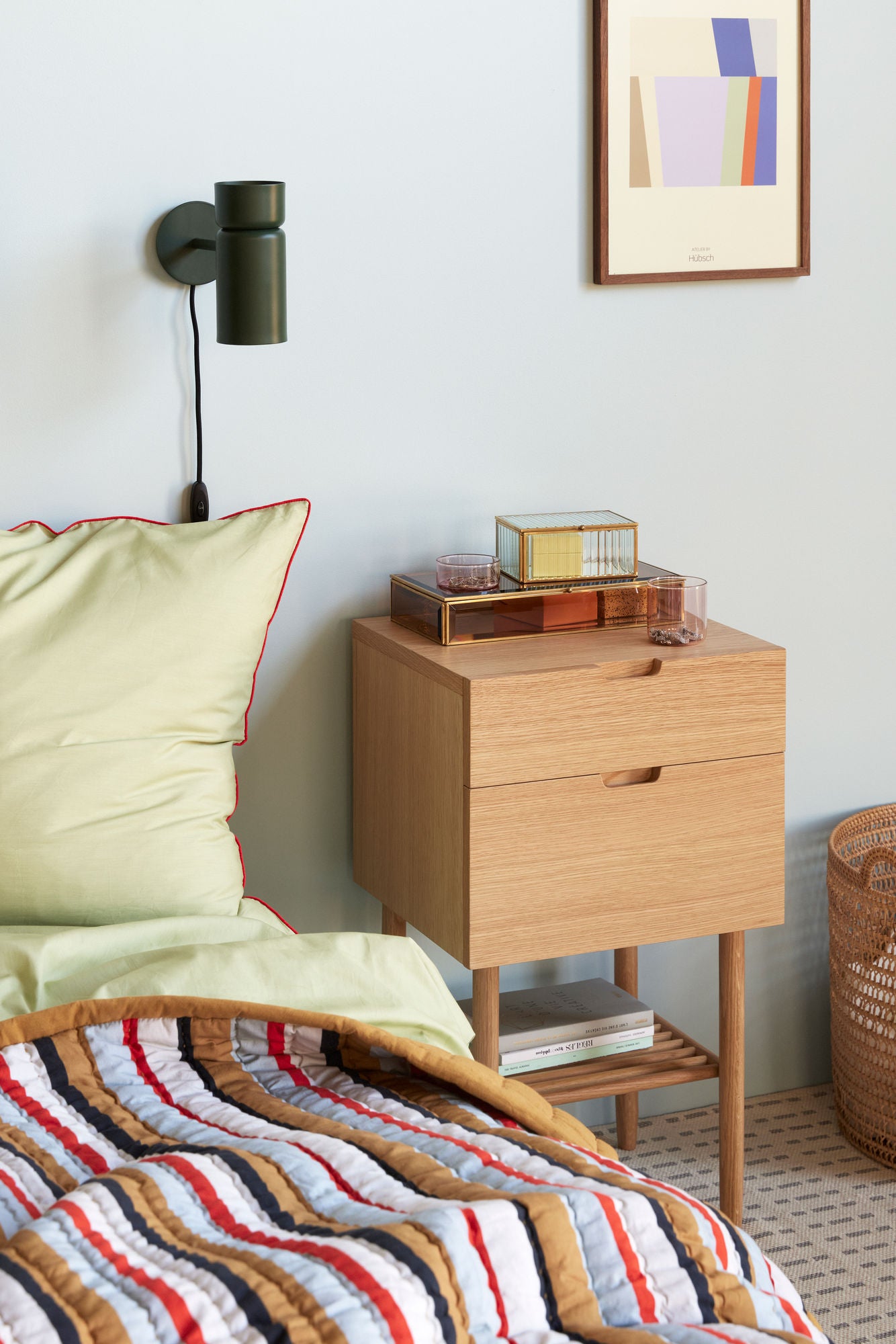 Hübsch Acorn Bedside Table Natural