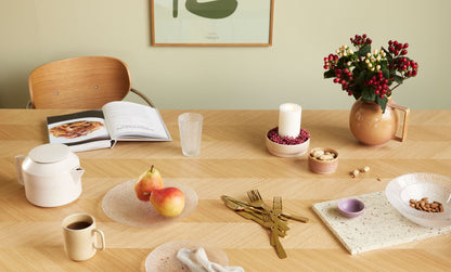 Hübsch Herringbone Dining Table Large Natural