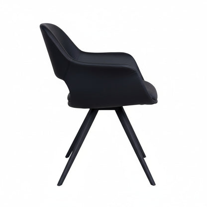 Dining table chair Fenja Black PU