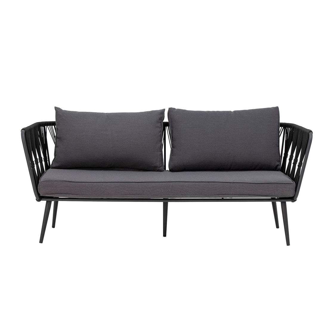 Bloomingville Pavone Fire-Resistant Sofa, Black, Metal