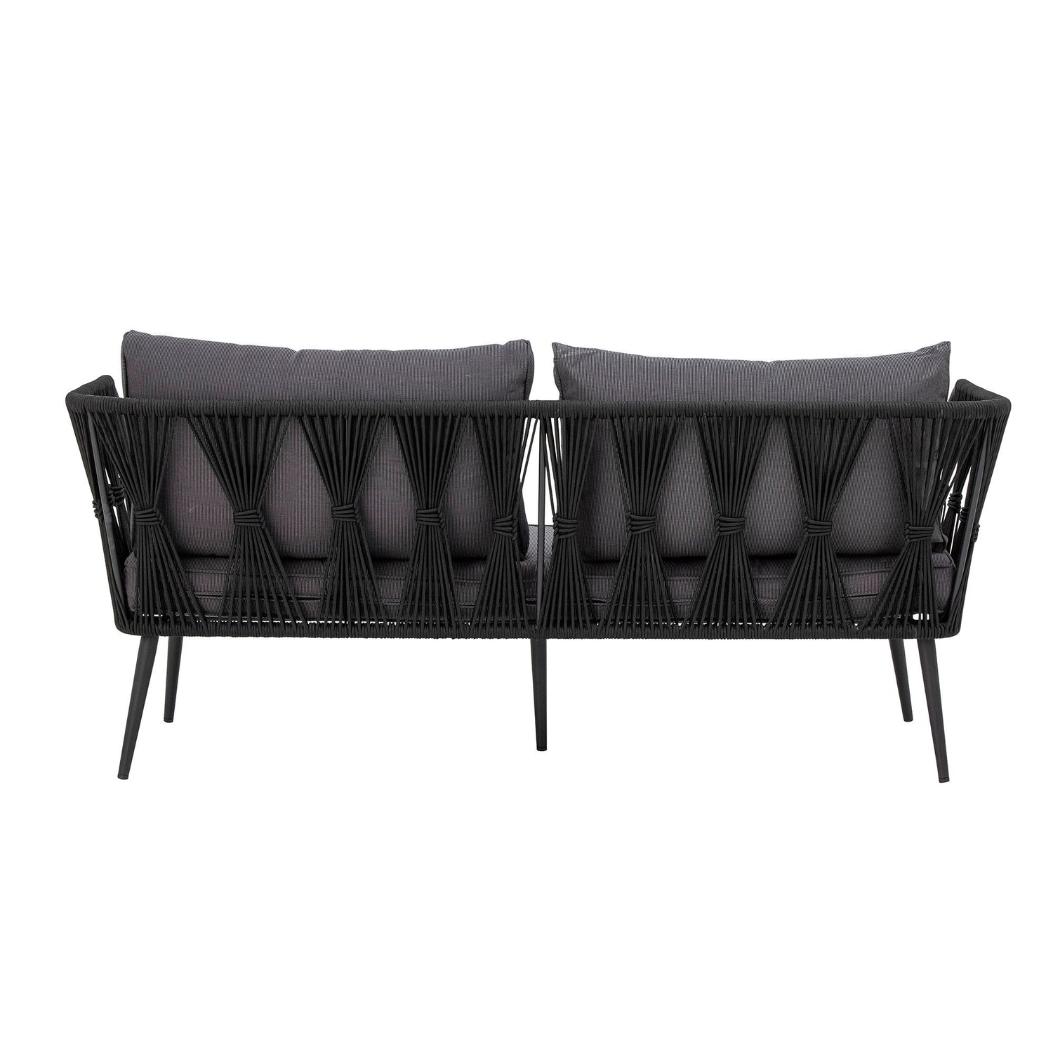 Bloomingville Pavone Fire-Resistant Sofa, Black, Metal