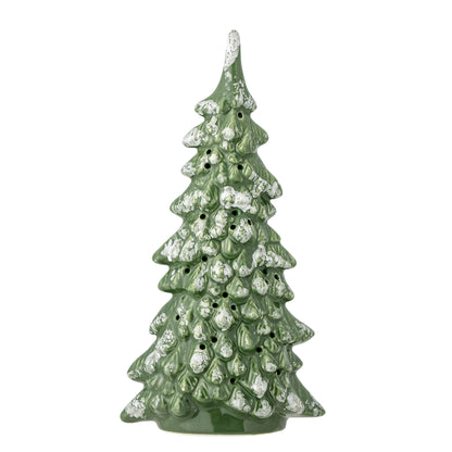 Bloomingville Flicka Deko w/light, green, stoneware