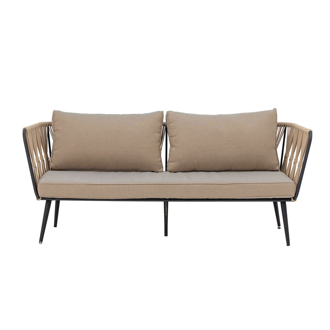 Bloomingville Pavone Fire-Resistant Sofa, Brown, Metal