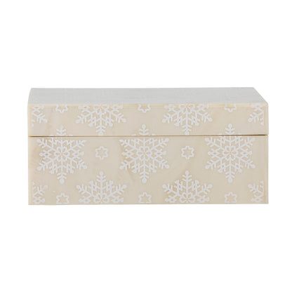 Bloomingville Cheri box w/lid, nature, resin