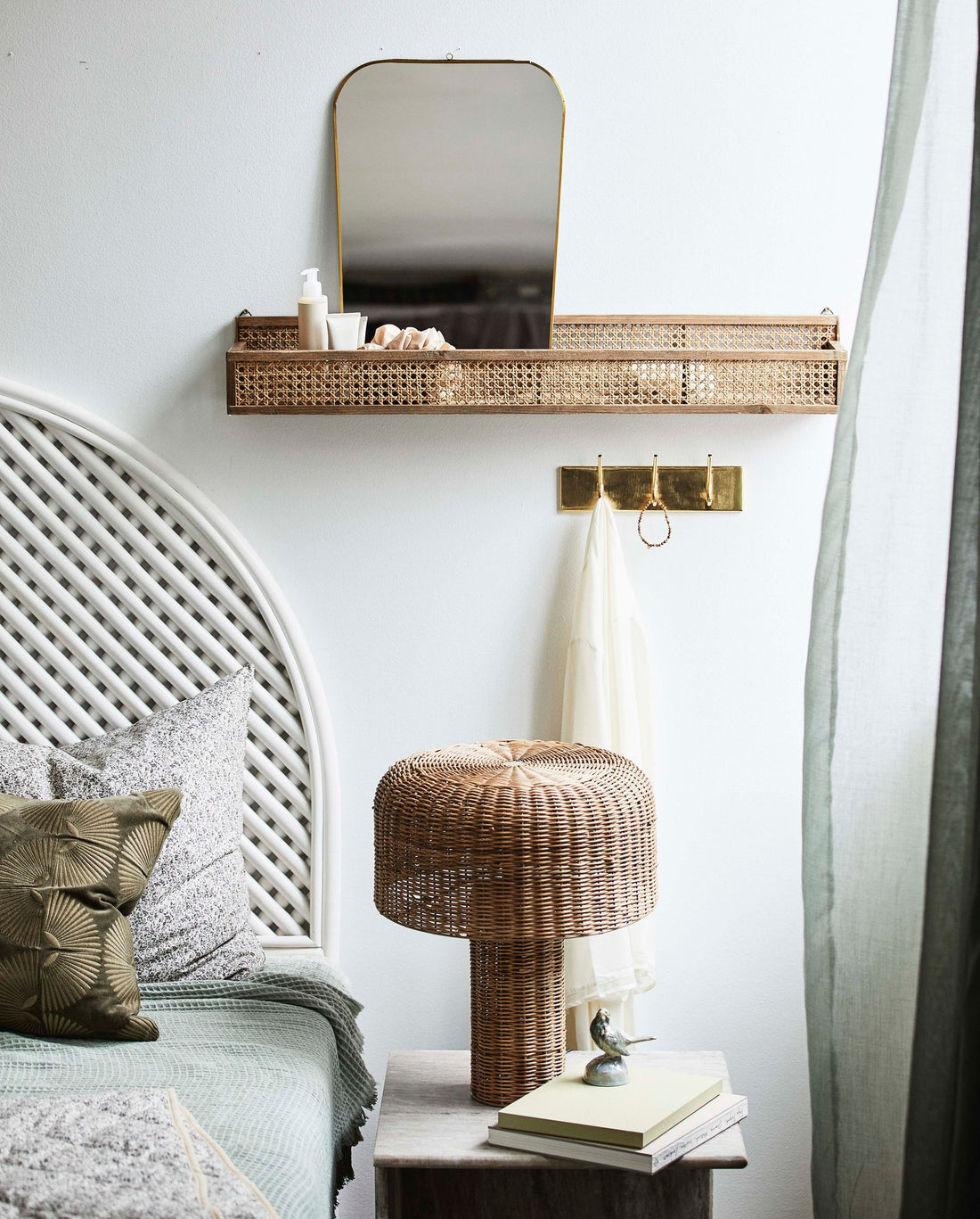 Haaoy hooks in iron with 3 hooks - 27 cm - gold finish