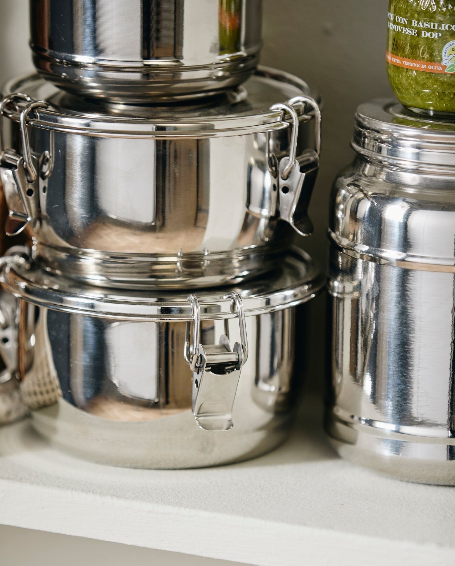 CANI stainless steel storage can with lid - 1800 ml