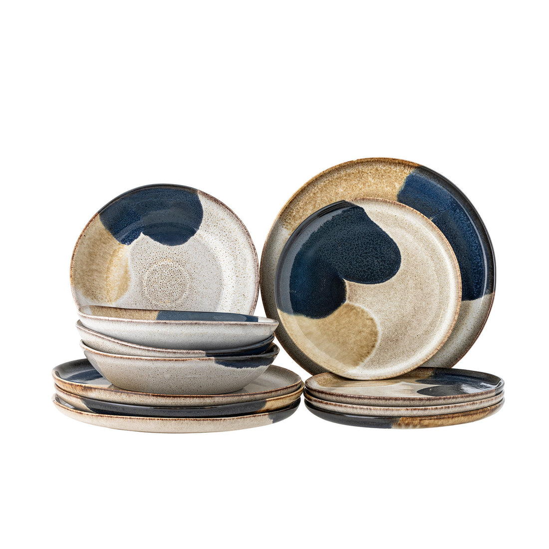 Bloomingville Jules Table Service set, gray, stoneware