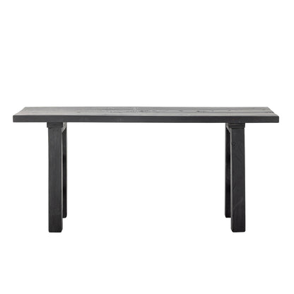 Bloomingville Riber bench, black, recycled wood