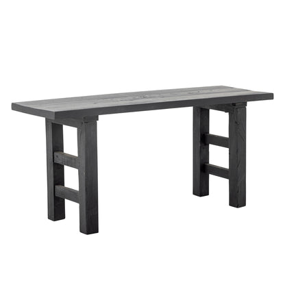 Bloomingville Riber bench, black, recycled wood