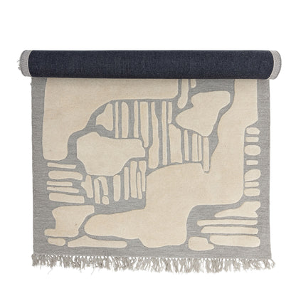 Bloomingville Naples blanket, gray, wool