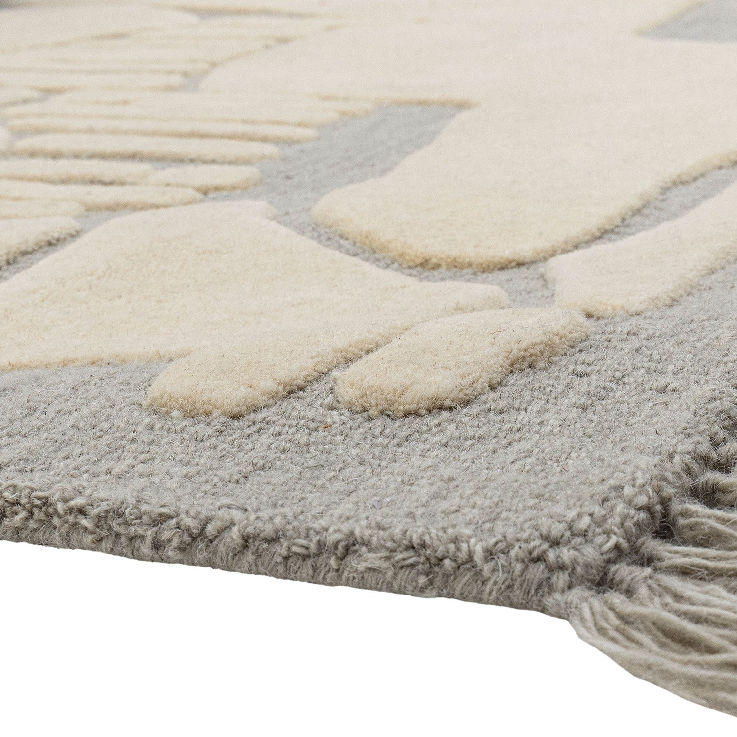 Bloomingville Naples blanket, gray, wool