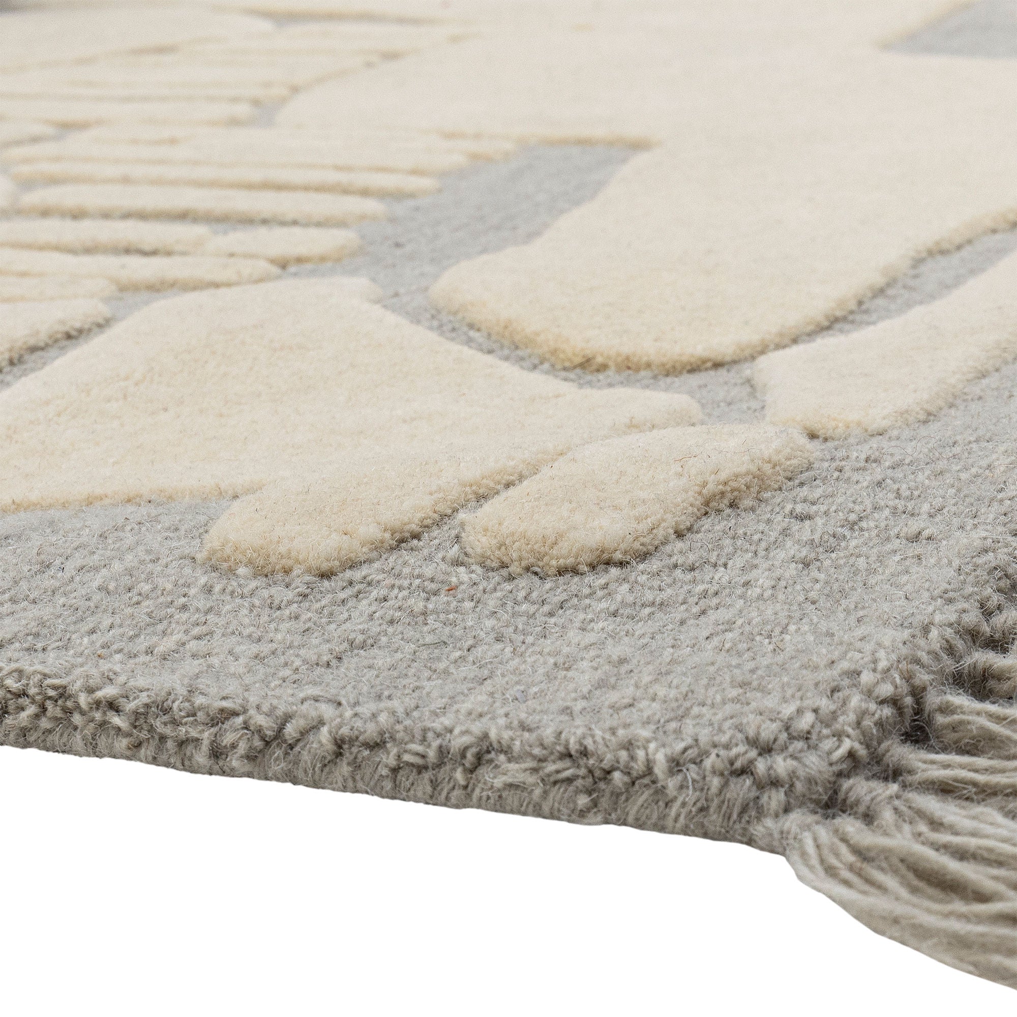 Bloomingville Naples blanket, gray, wool