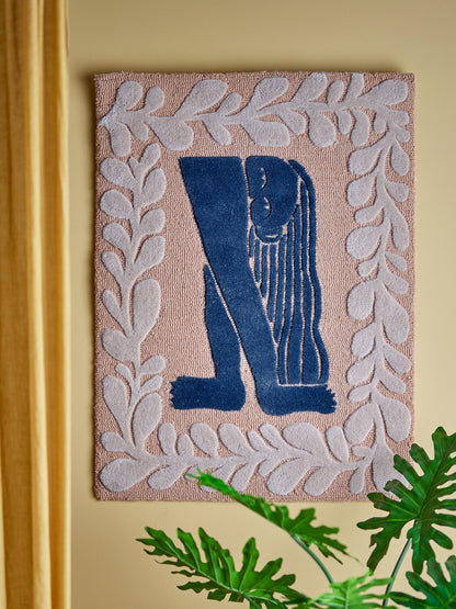 Bloomingville Atle wall decoration, brown, wool