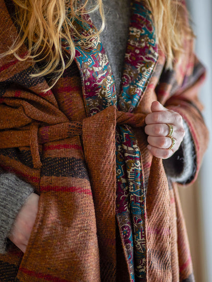 Creative Collection Rieti Kimono, Brown, Upcycled