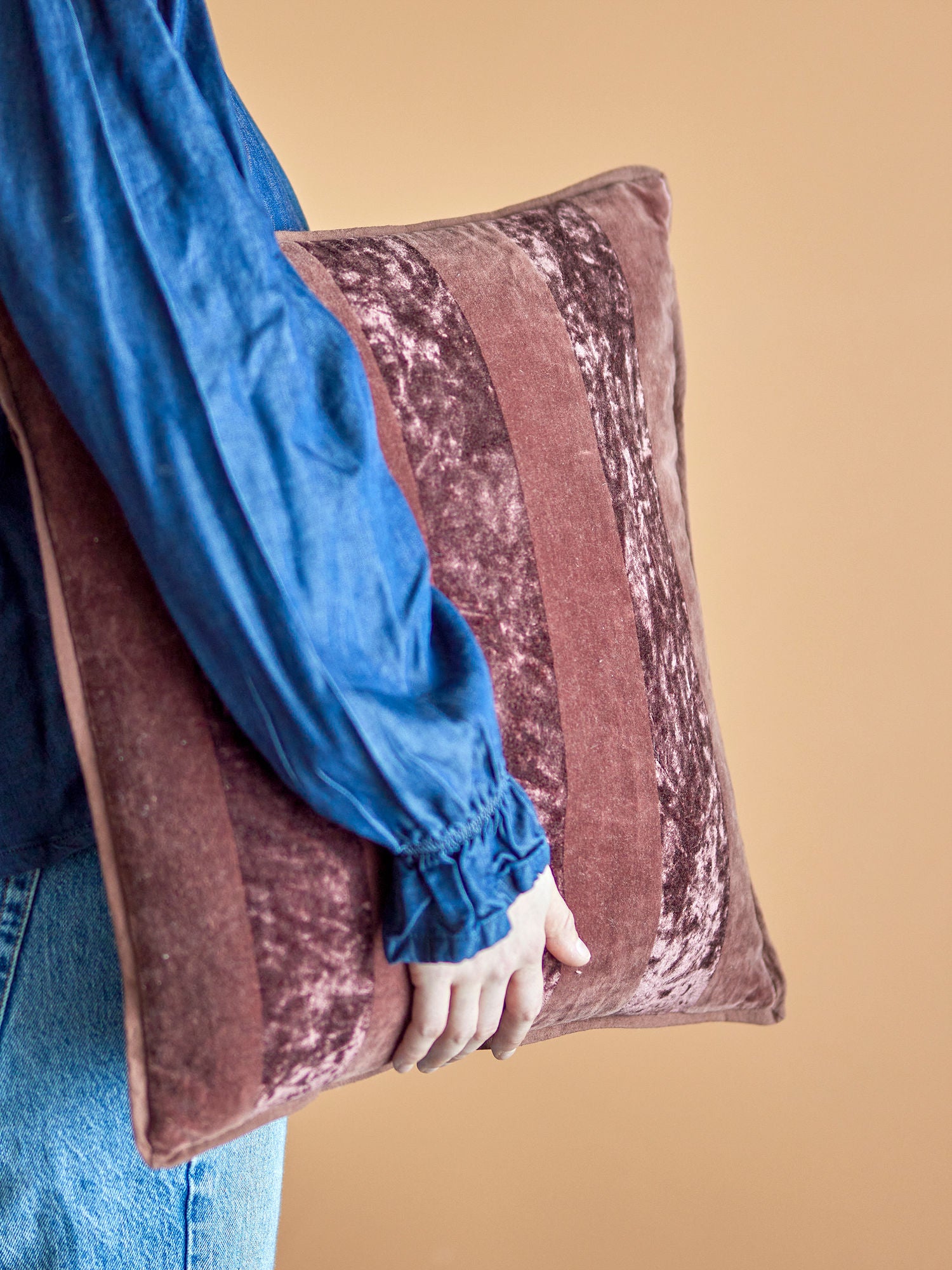 Bloomingville Kosar Cushion, Brown, Cotton