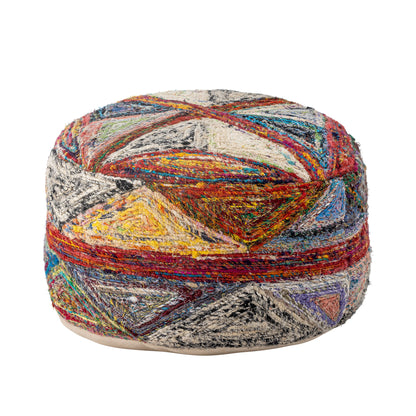 Creative Collection Torano Puf, Red, Cotton