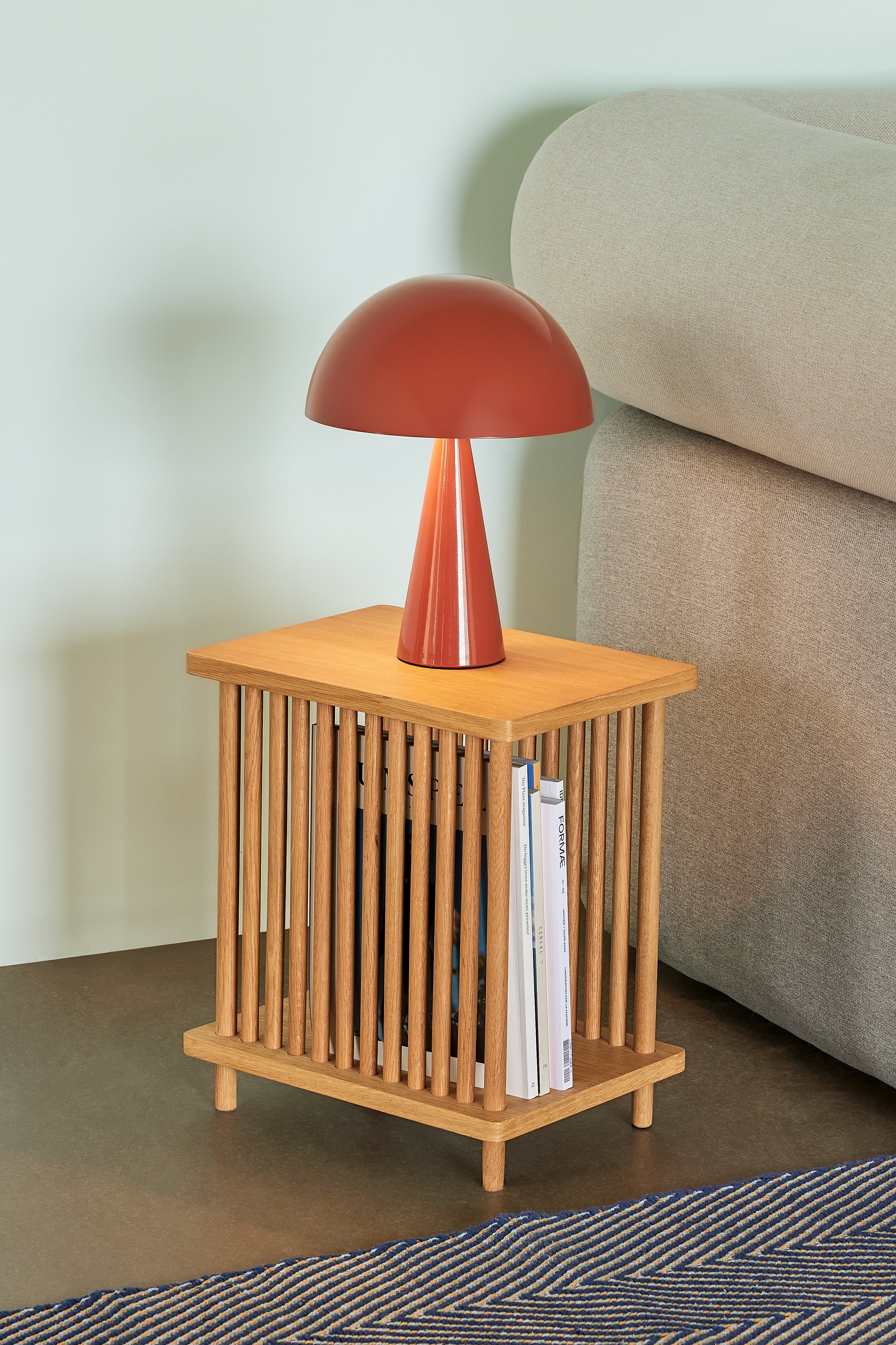 Acorn magazine holder nature - 37x27xh42cm