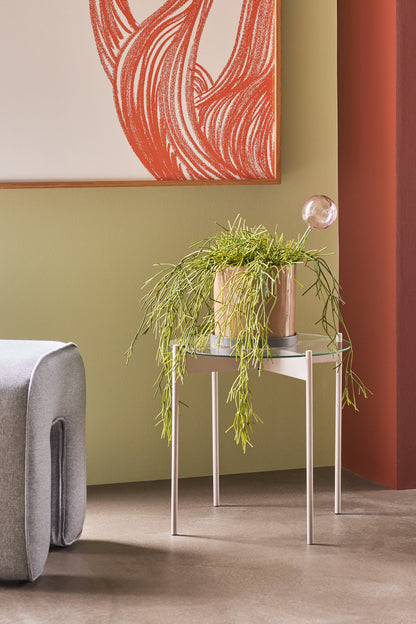 Beam side table sand - Ø45XH42CM