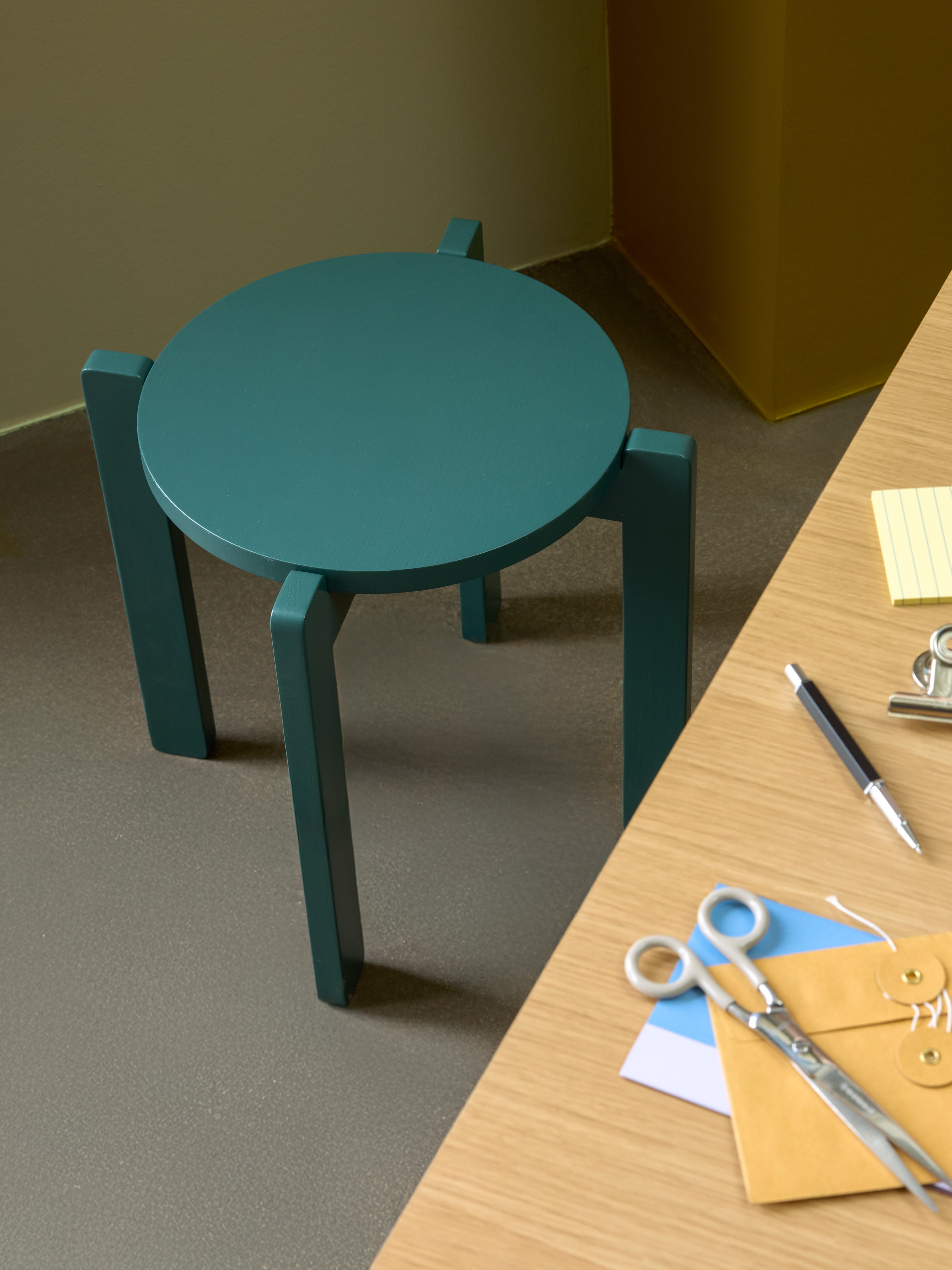 Always Stool Petrol - ø45xh42cm