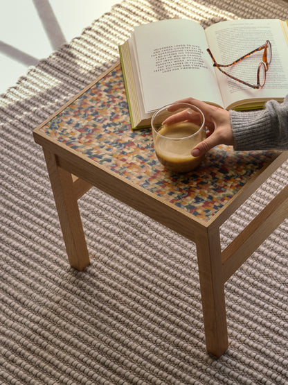 Confetti Side Table Multicolored - 40x40xh38cm