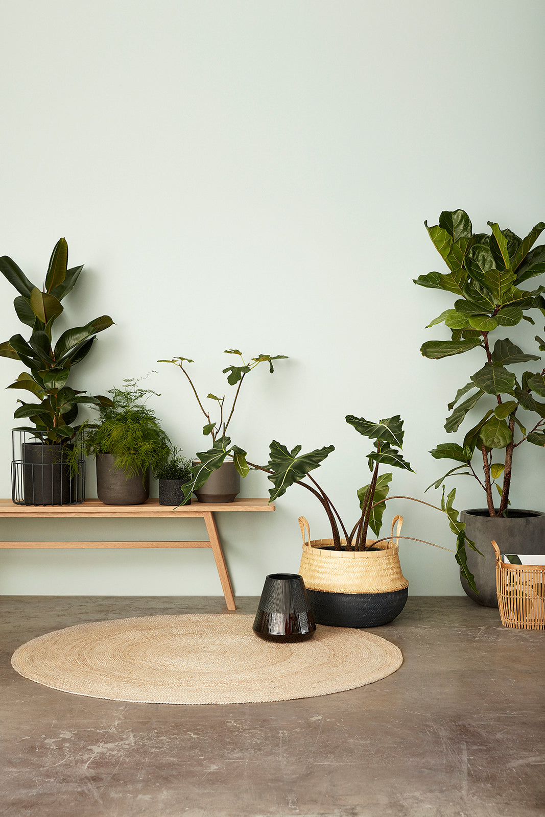 Sage rug Round nature - ø150cm