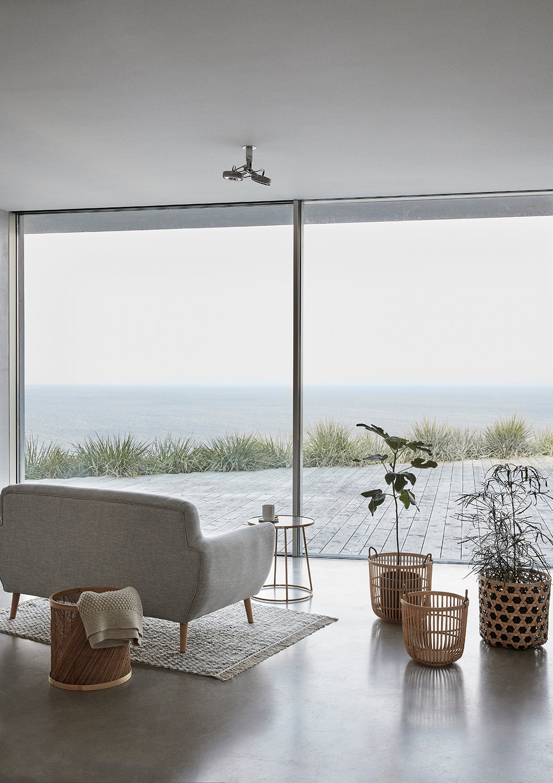 Hickory Basket Natural (set of 2) - ø34xh33, ø39xh36cm