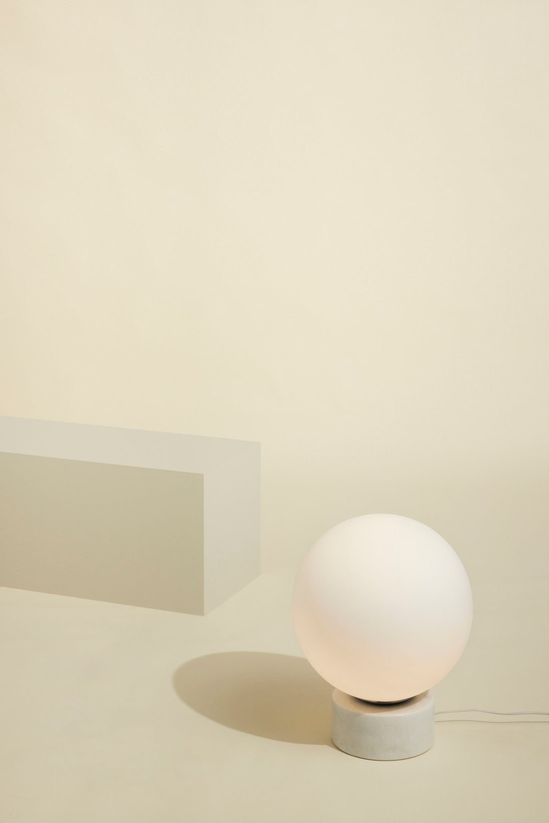 Sphere floor lamp white - Ø40XH50CM, E27/40W