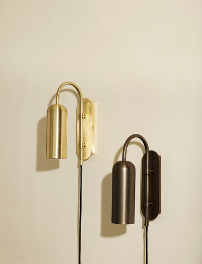 Zenith wall lamp brass color - 19x7xH29cm, E14