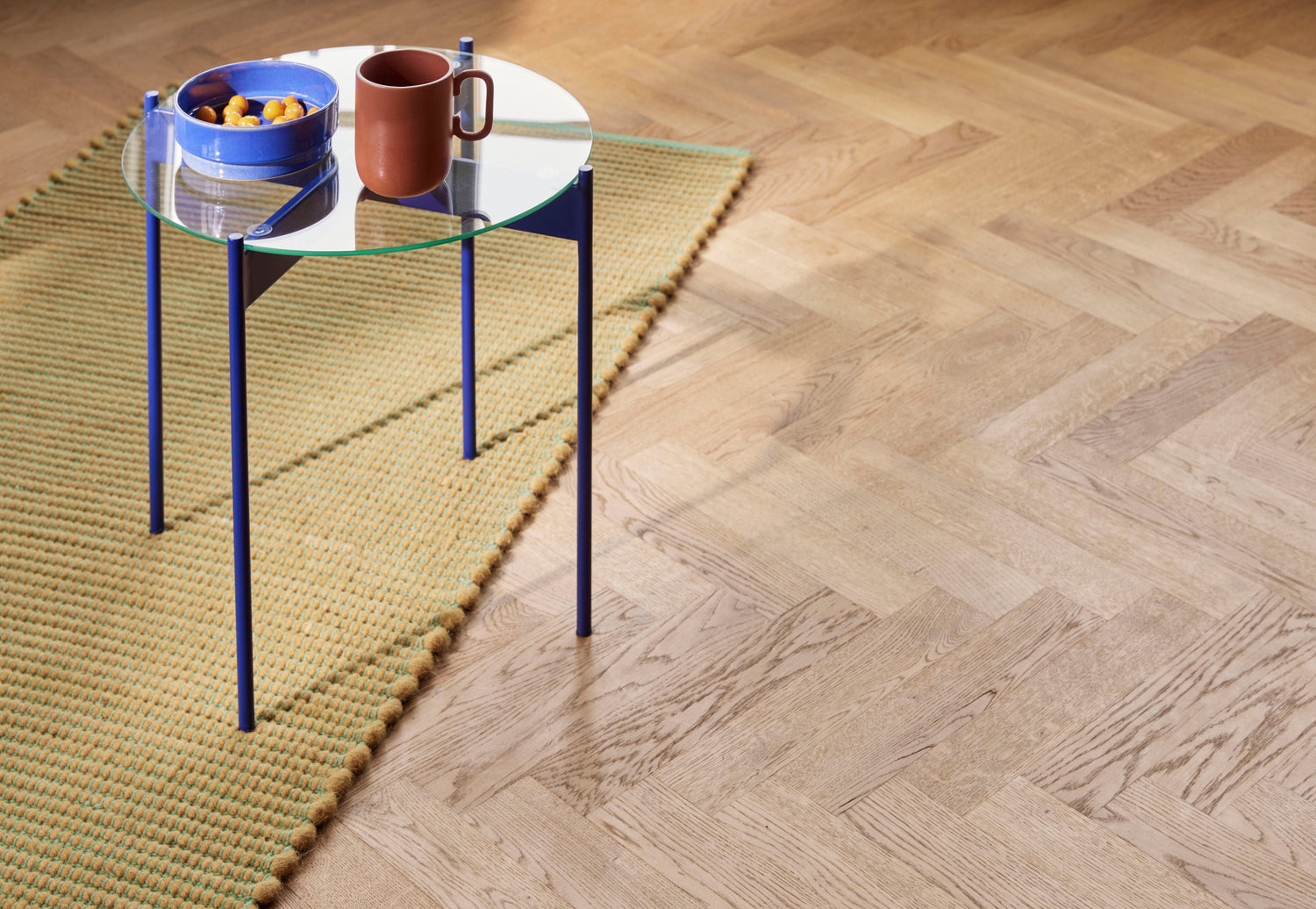 Beam side table blue - Ø45XH42CM