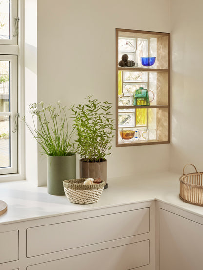 Flora water jug ​​dark green - 24x14xh14cm