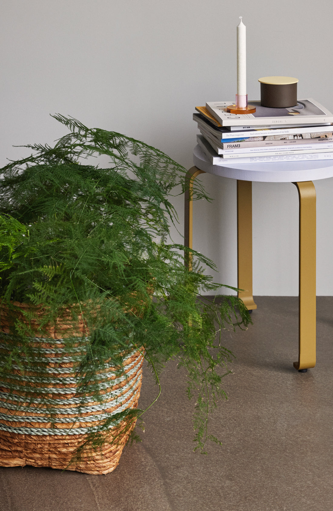 Reveal curve nature/mint (set of 2) - Ø36XH34, Ø40XH40CM