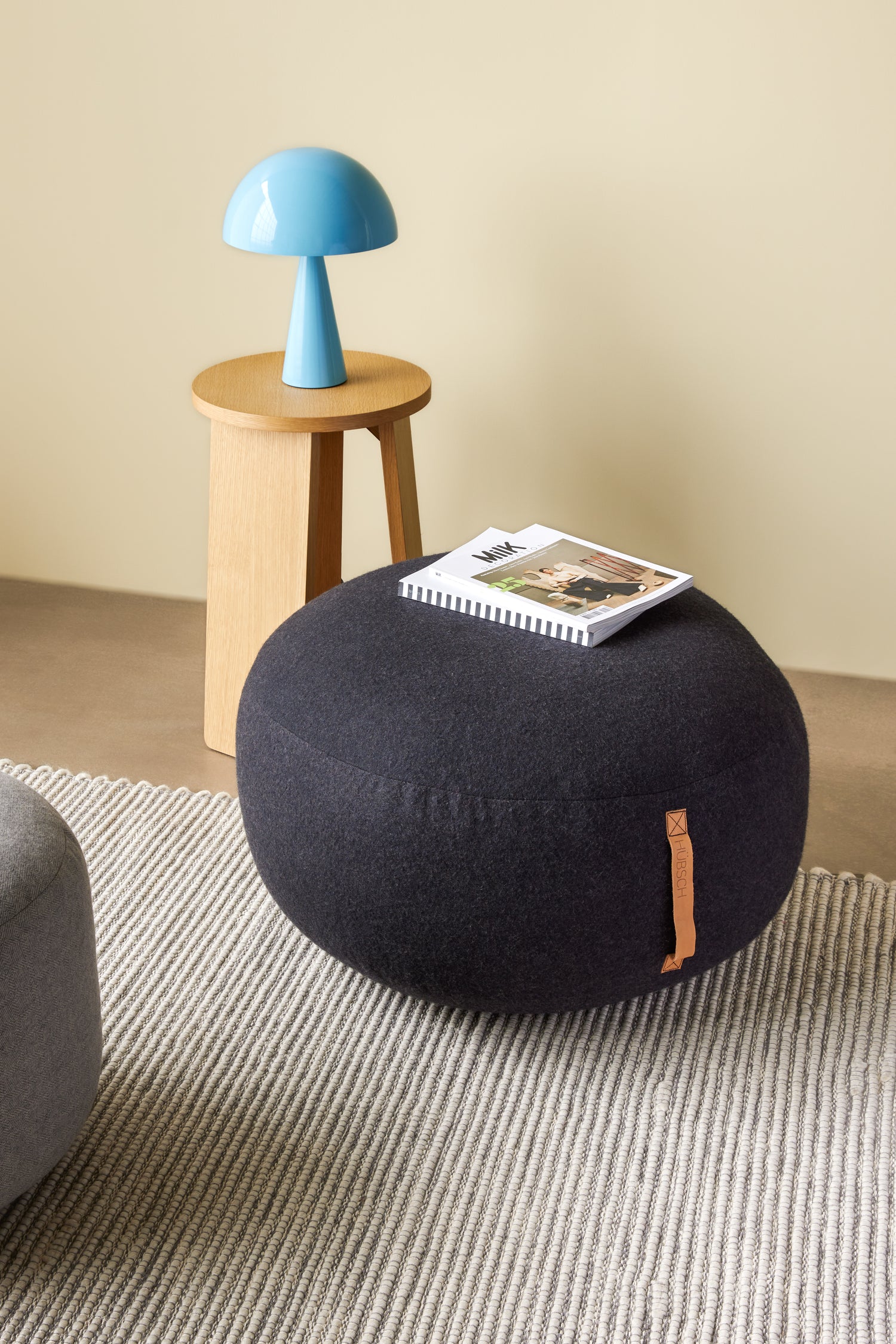 Mochi PUF Ø70 Dark Gray - Ø75XH35CM