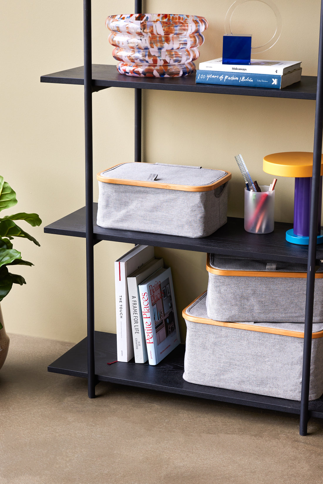 Norm Shelf Single Large Black - 100x39xH150cm