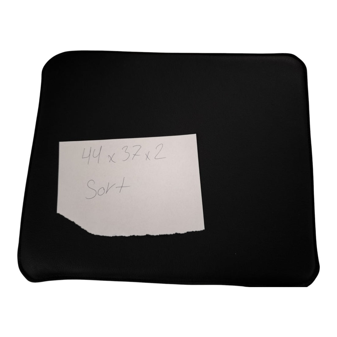 Residual section - 44x37x2 cm in black leather