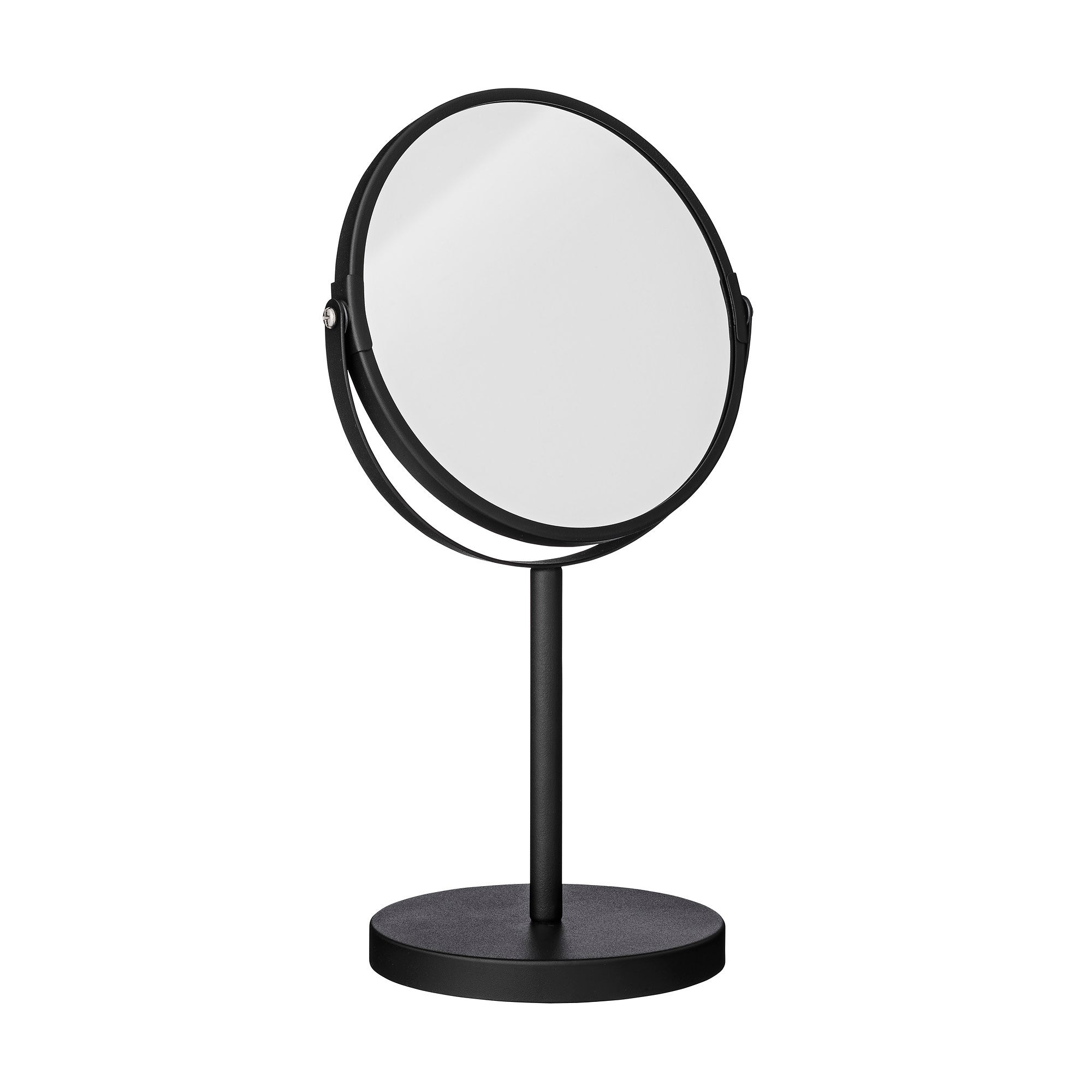 Mild table mirror, black, metal