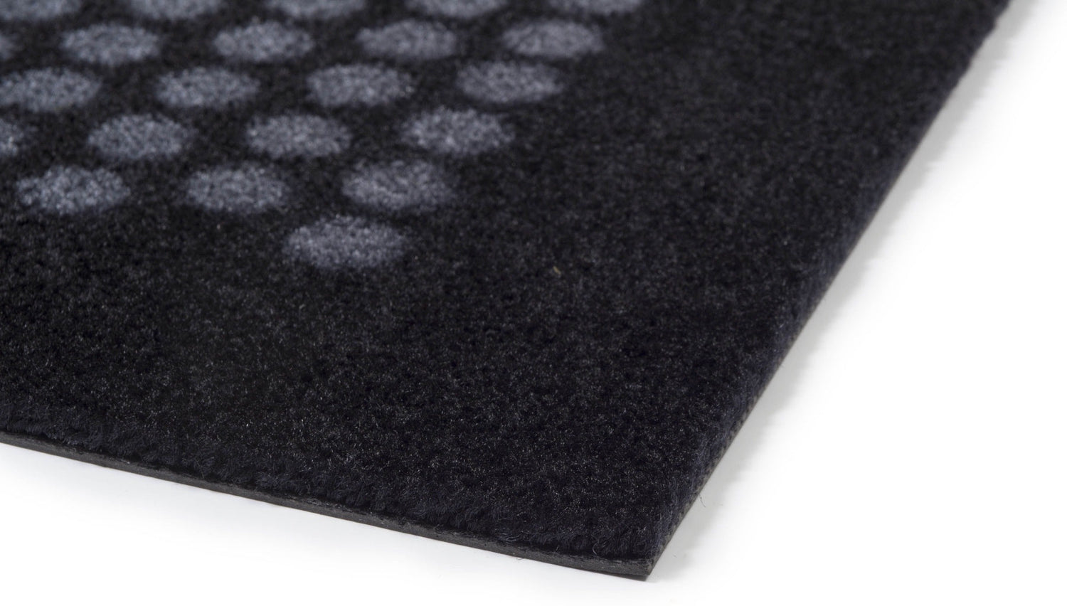 Floor mat 90 x 200 cm - dots/black