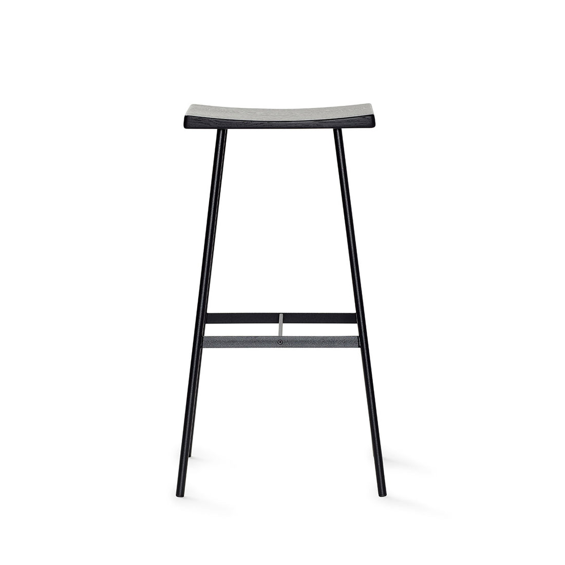 Andersen Furniture - HC2 BARSTOL - SORT SÆDE - SORT PULVERLAKERET STEL - H79 - Andersen Furniture - DesignGaragen.dk