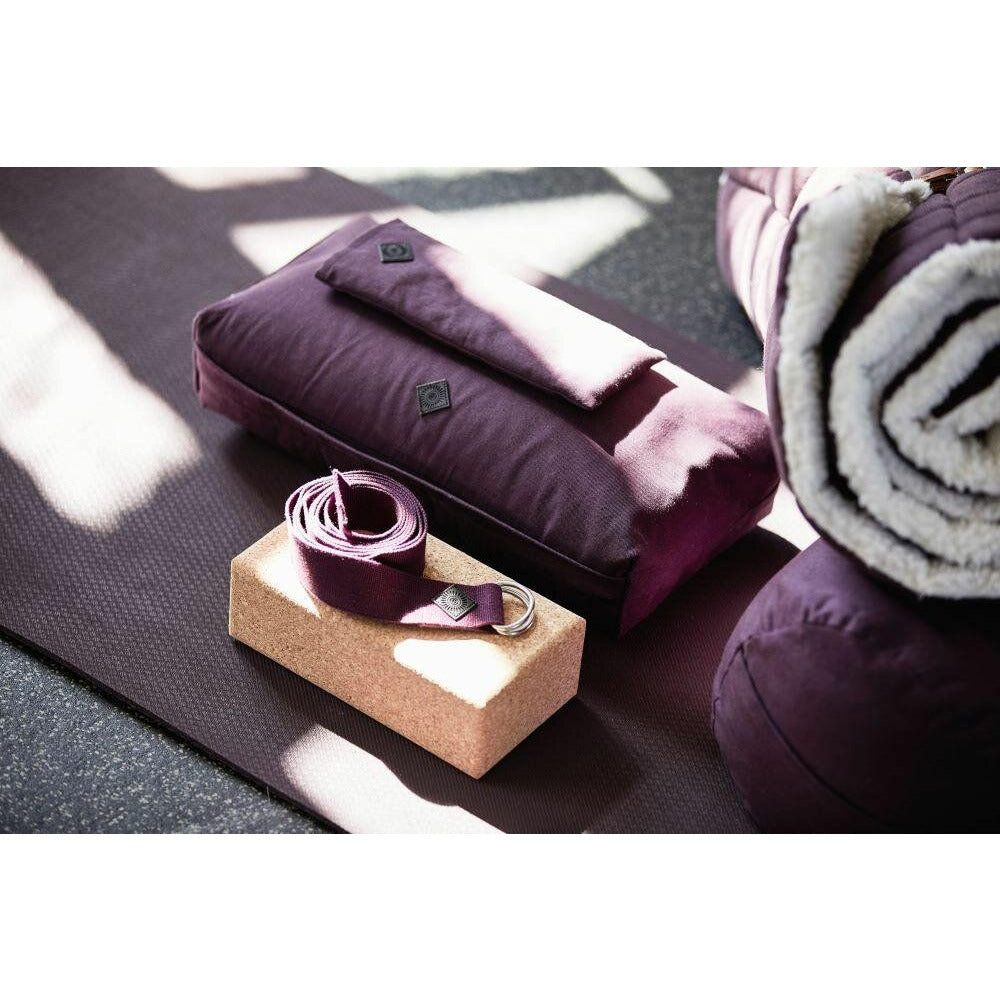 Nordal YOGA and meditation cushion - 40x20 cm - burgundy
