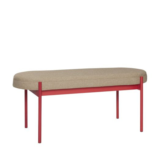 Hübsch Klint Bench Red 110x44xH45cm
