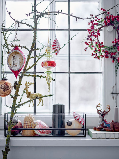 Bloomingville Filula Fyrfadsstage, Sort, Glas - Bloomingville - DesignGaragen.dk